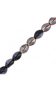 Czech Pinch beads 5x3mm Jet sliperit 23980/29500